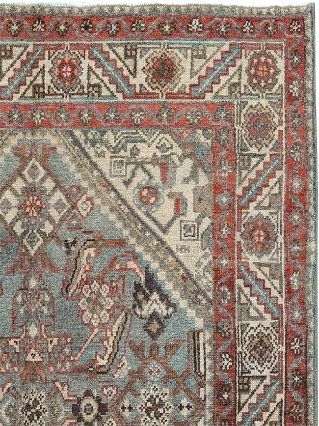 Antique Persian Malayer Throw Rug, No.32803 - Staging