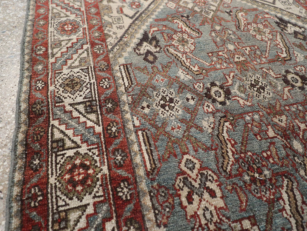 Antique Persian Malayer Throw Rug, No.32803 - Staging