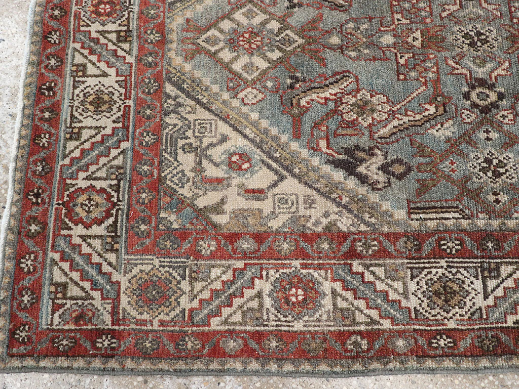 Antique Persian Malayer Throw Rug, No.32803 - Staging