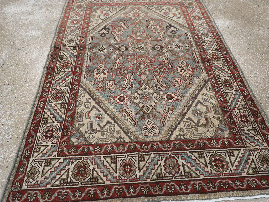 Antique Persian Malayer Throw Rug, No.32803 - Staging