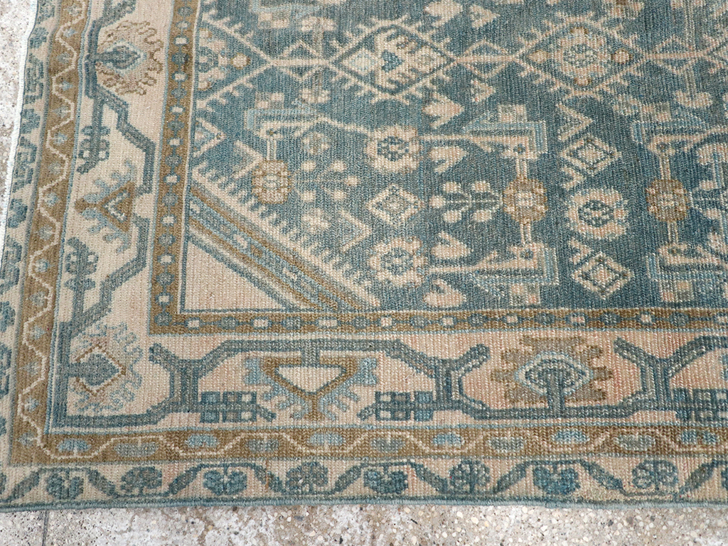 Vintage Persian Malayer Throw Rug, No.32804 - Staging