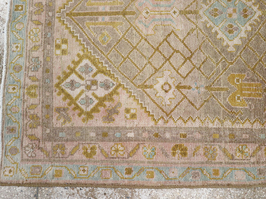 Vintage Persian Malayer Throw Rug, No.32805 - Staging