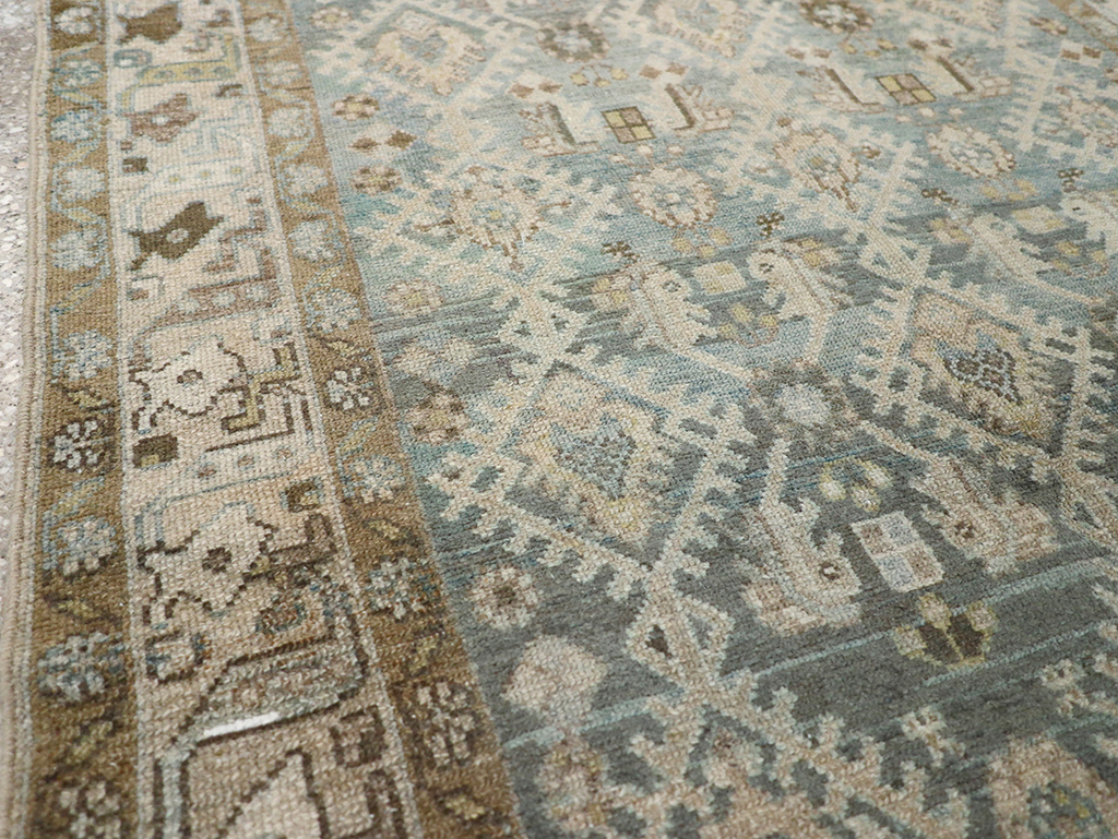 Vintage Persian Malayer Throw Rug, No.32806 - Staging