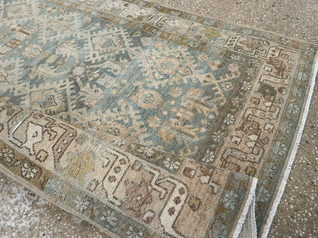 Vintage Persian Malayer Throw Rug, No.32806 - Staging