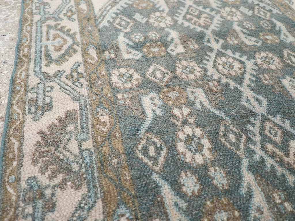 Vintage Persian Malayer Throw Rug, No.32808 - Staging