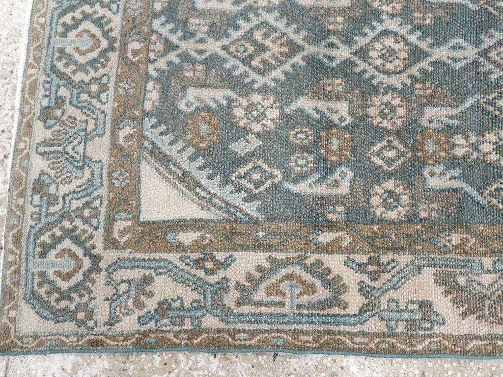 Vintage Persian Malayer Throw Rug, No.32808 - Staging