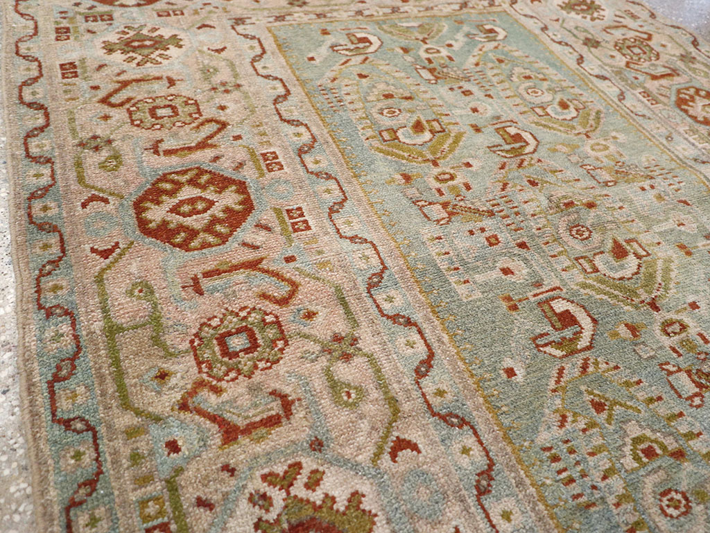 Vintage Persian Malayer Throw Rug, No.32809 - Staging