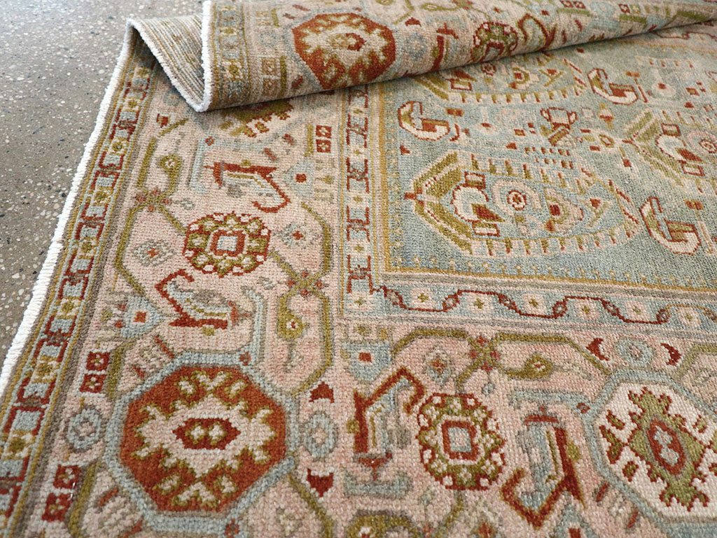 Vintage Persian Malayer Throw Rug, No.32809 - Staging