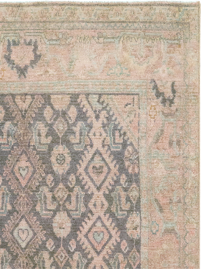 Vintage Persian Malayer Throw Rug, No.32810 - Staging