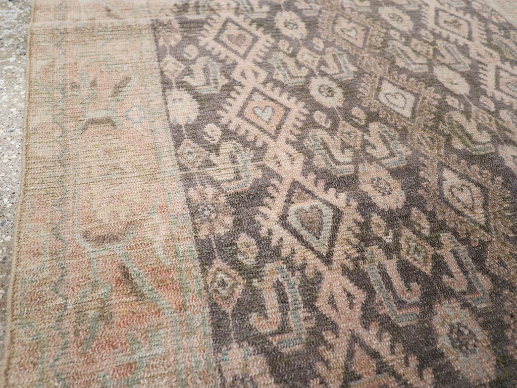 Vintage Persian Malayer Throw Rug, No.32810 - Staging