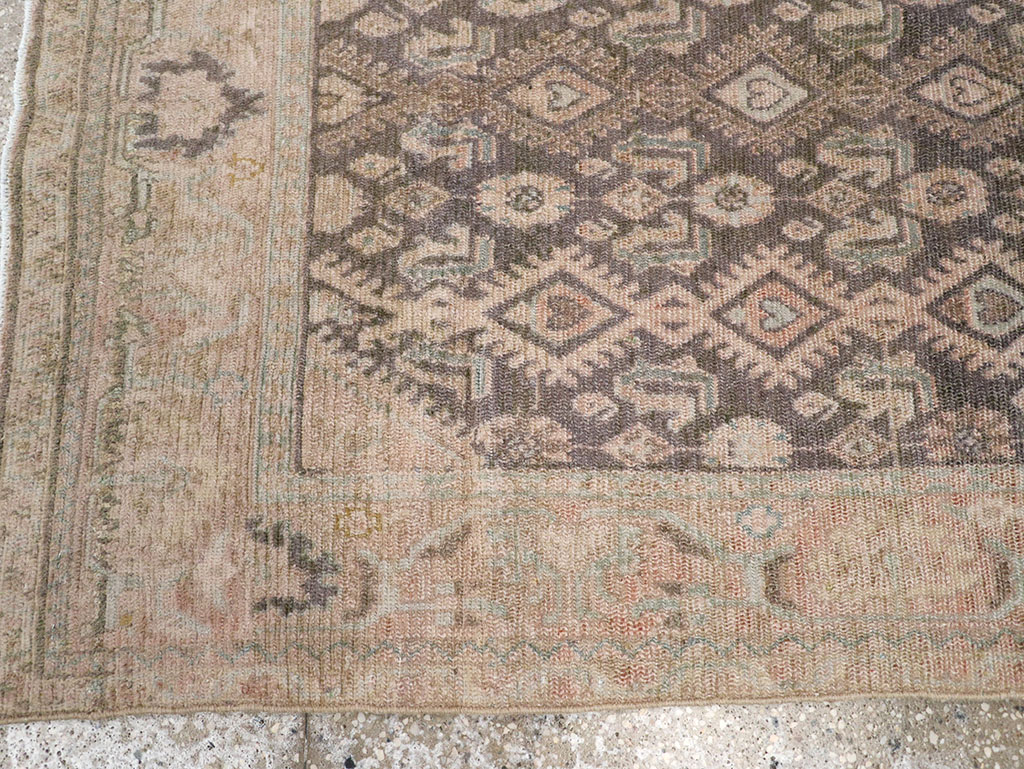 Vintage Persian Malayer Throw Rug, No.32810 - Staging