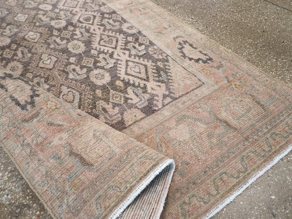 Vintage Persian Malayer Throw Rug, No.32810 - Staging