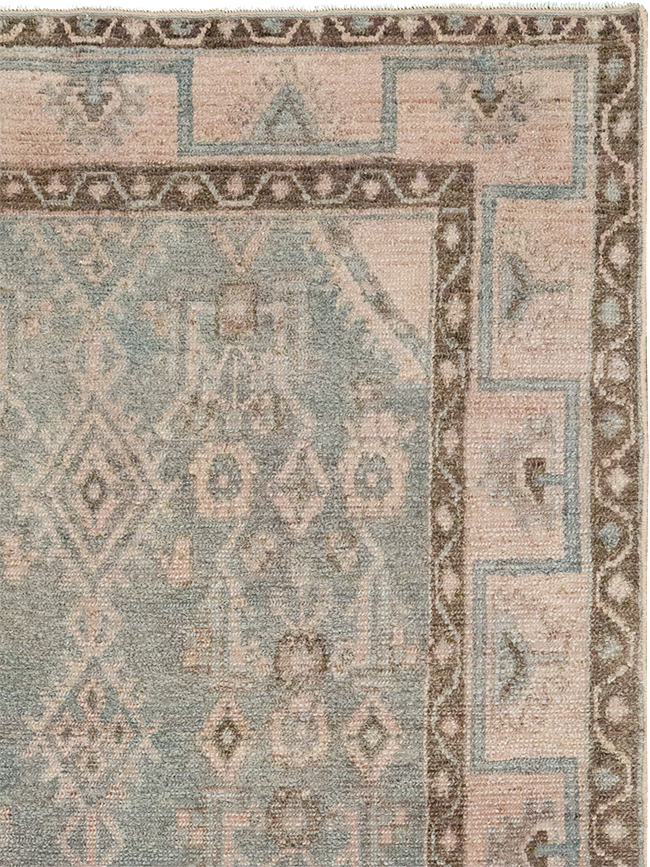 Vintage Persian Malayer Throw Rug, No.32811 - Staging