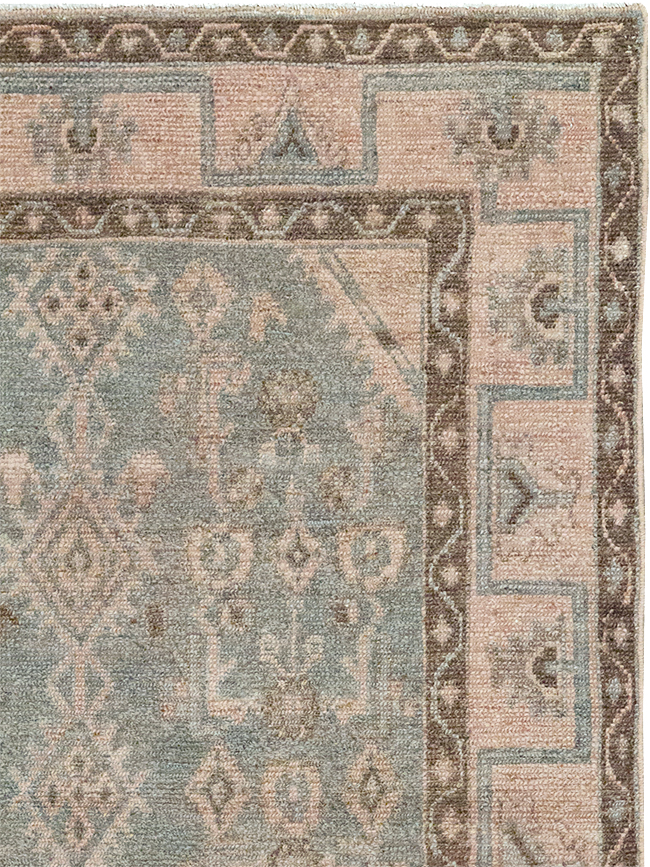 Vintage Persian Malayer Throw Rug, No.32811 - Staging