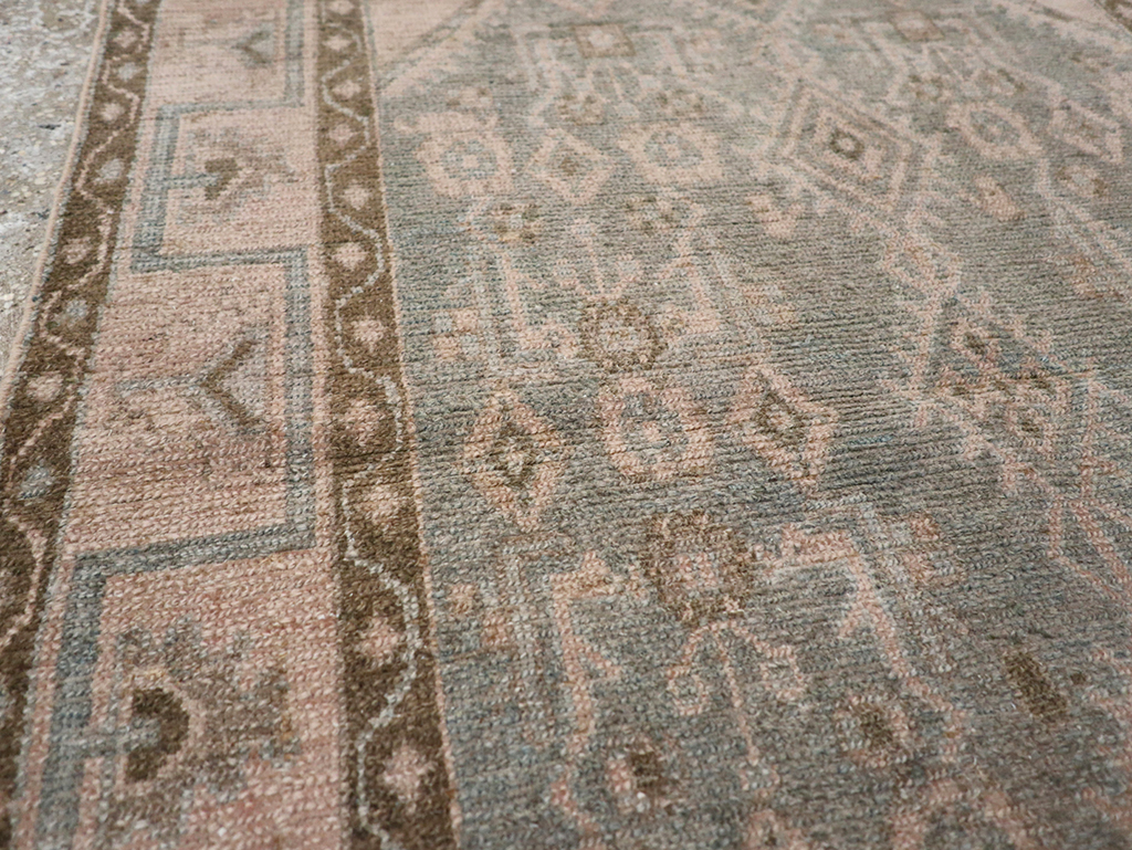 Vintage Persian Malayer Throw Rug, No.32811 - Staging