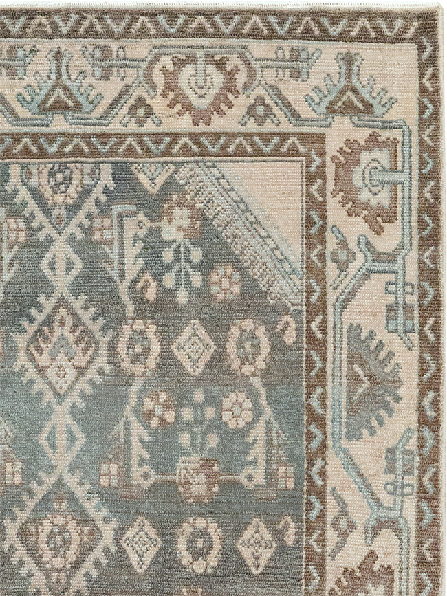 Vintage Persian Malayer Throw Rug, No.32812 - Staging