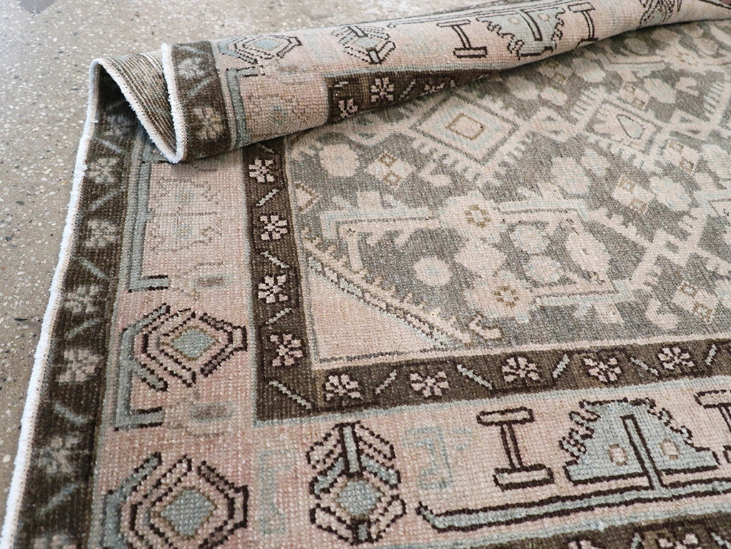 Vintage Persian Malayer Throw Rug, No.32813 - Staging