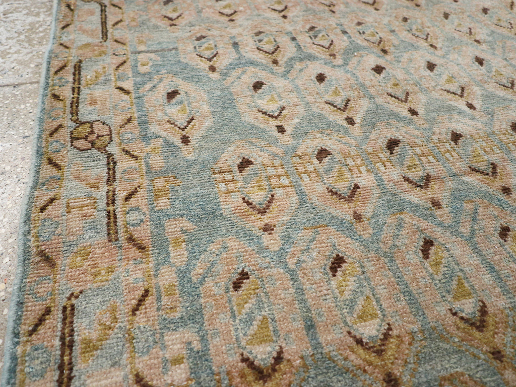 Vintage Persian Malayer Throw Rug, No.32814 - Staging