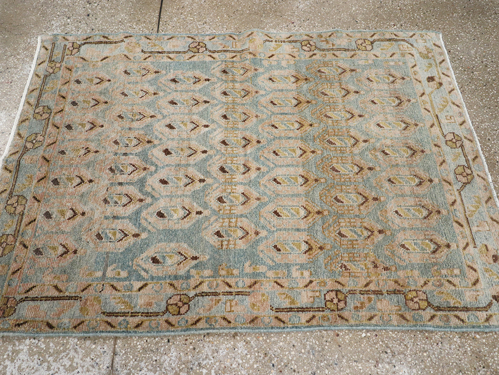 Vintage Persian Malayer Throw Rug, No.32814 - Staging