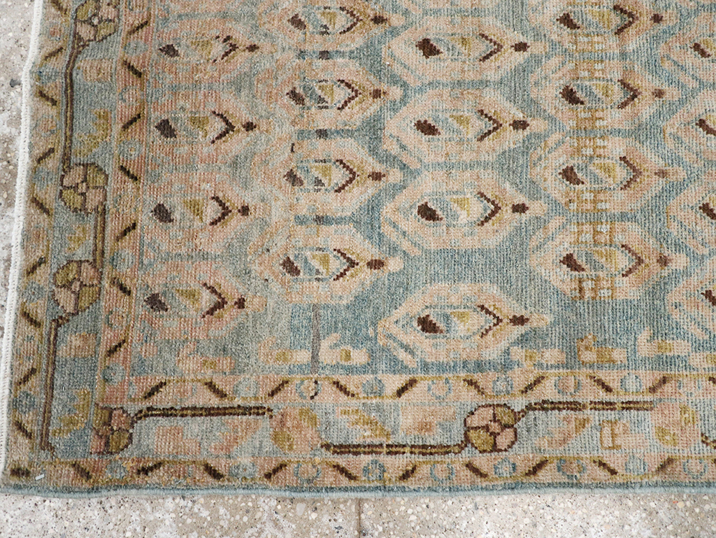 Vintage Persian Malayer Throw Rug, No.32814 - Staging