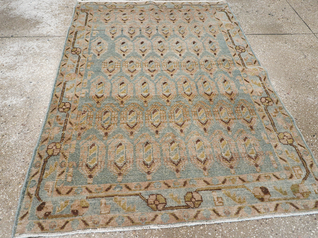 Vintage Persian Malayer Throw Rug, No.32814 - Staging