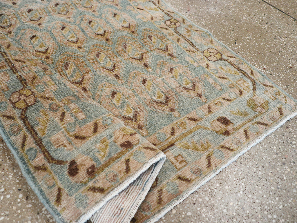 Vintage Persian Malayer Throw Rug, No.32814 - Staging