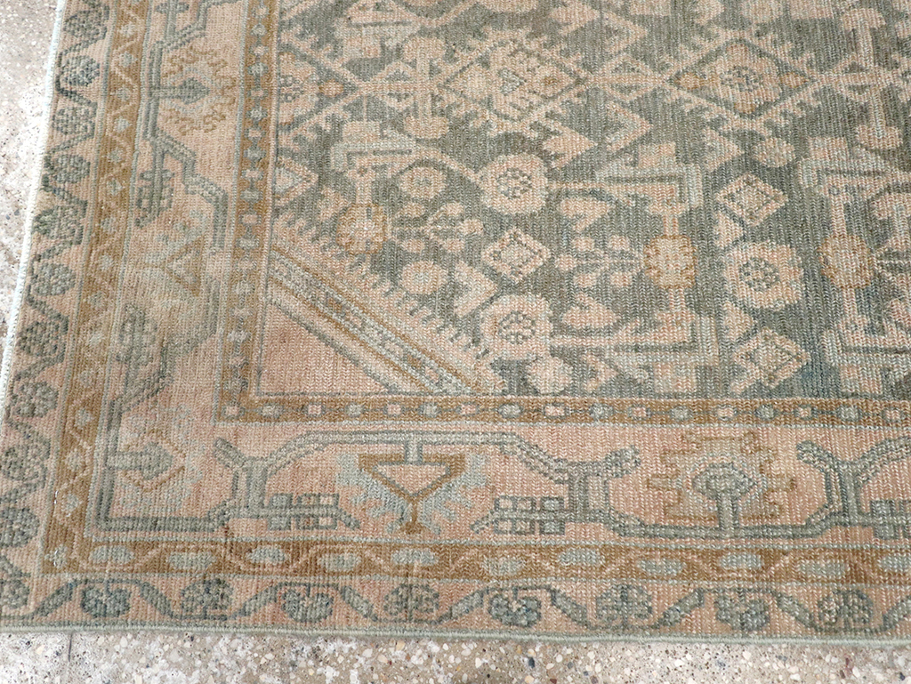 Vintage Persian Malayer Throw Rug, No.32816 - Staging