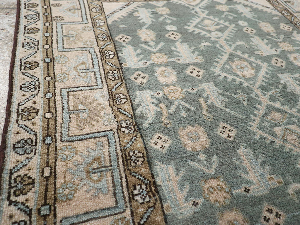 Vintage Persian Malayer Throw Rug, No.32817 - Staging