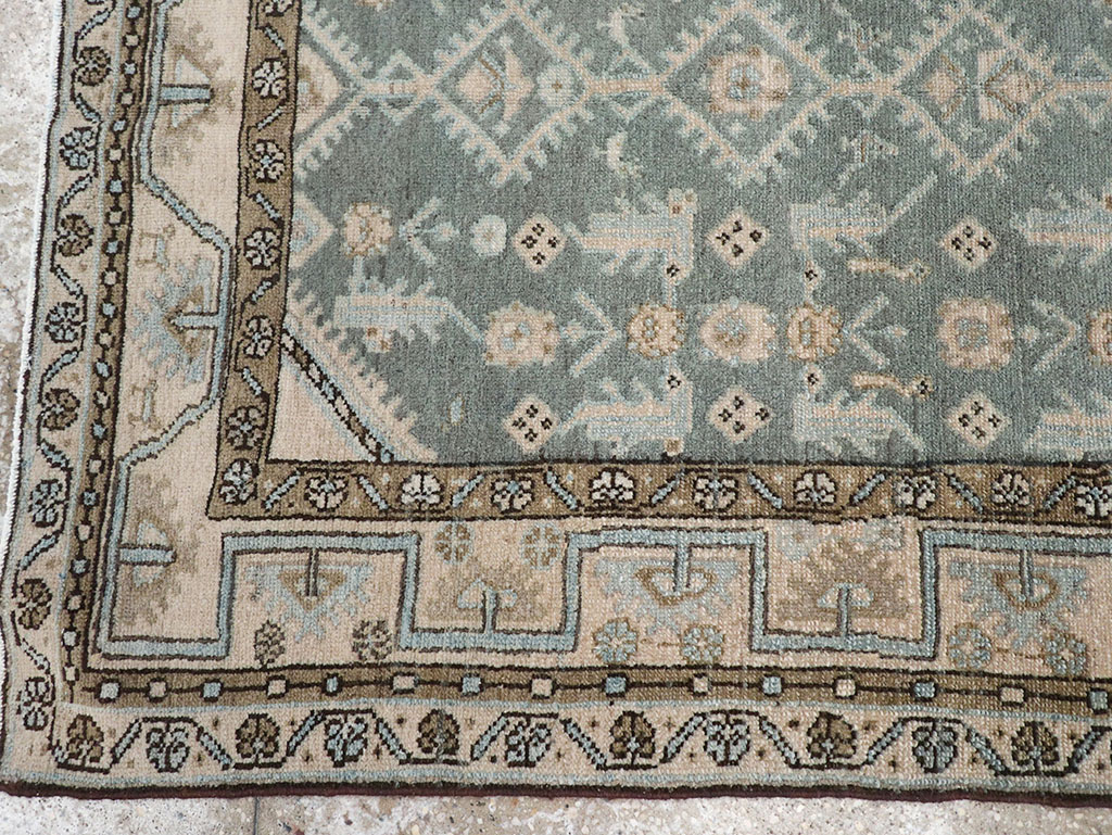 Vintage Persian Malayer Throw Rug, No.32817 - Staging