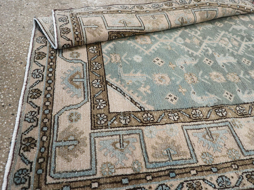 Vintage Persian Malayer Throw Rug, No.32817 - Staging