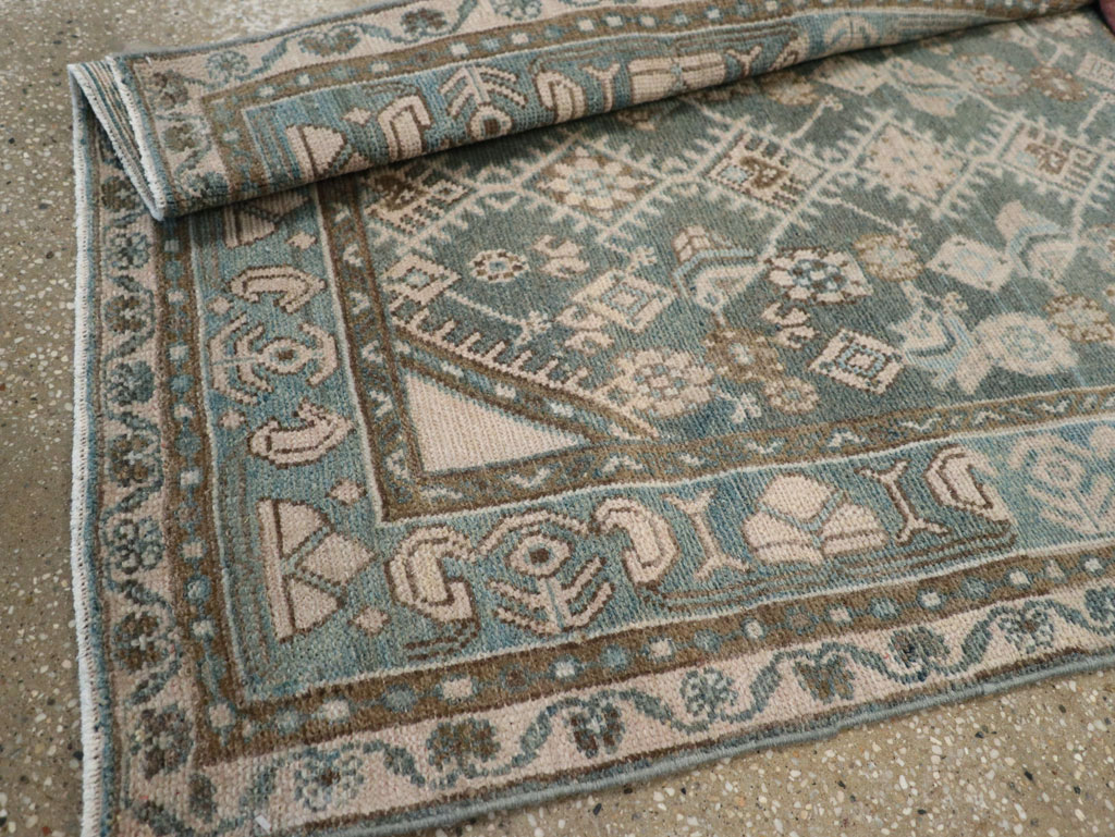 Vintage Persian Malayer Throw Rug, No.32818 - Staging