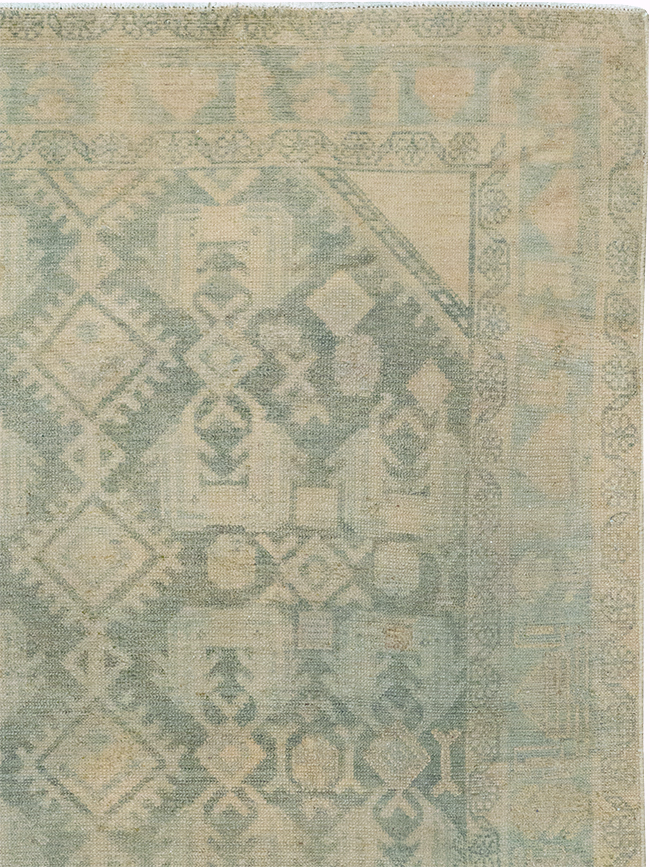 Vintage Persian Malayer Throw Rug, No.32821 - Staging