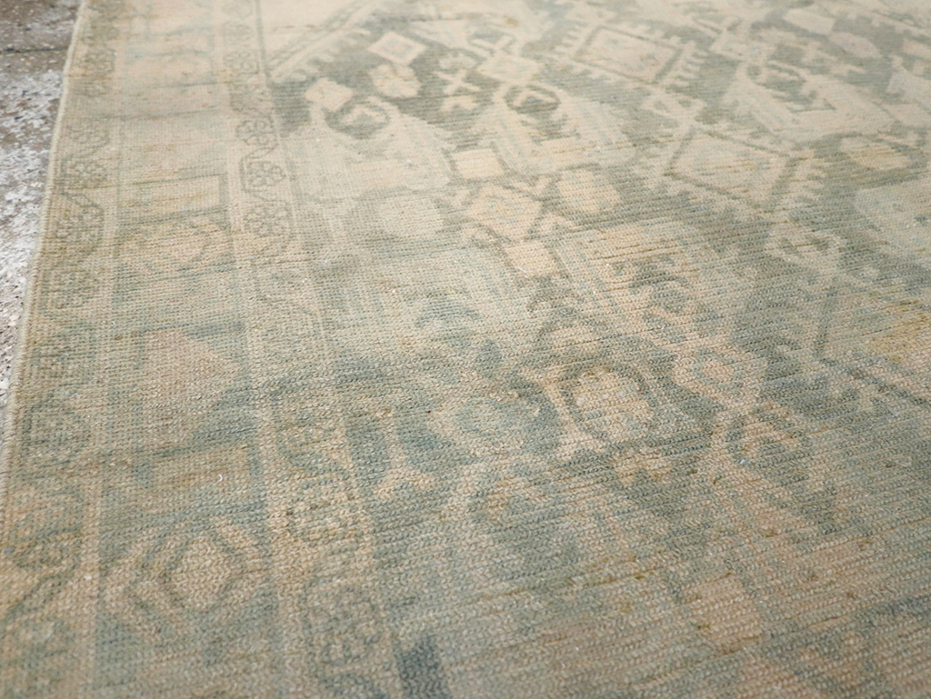 Vintage Persian Malayer Throw Rug, No.32821 - Staging