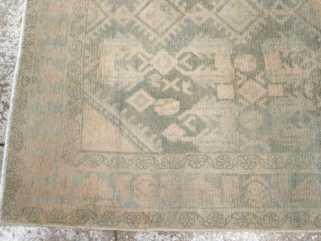 Vintage Persian Malayer Throw Rug, No.32821 - Staging