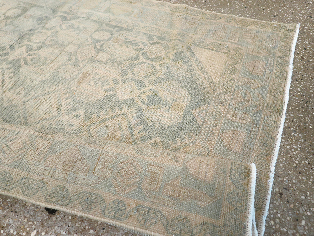 Vintage Persian Malayer Throw Rug, No.32821 - Staging
