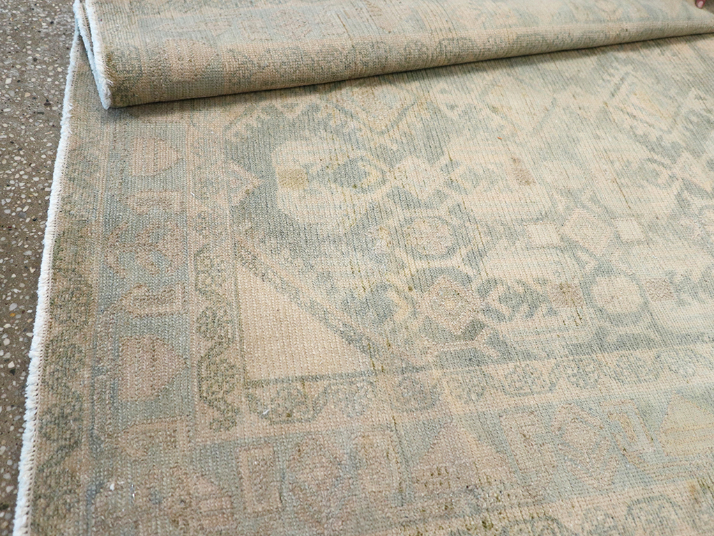 Vintage Persian Malayer Throw Rug, No.32821 - Staging