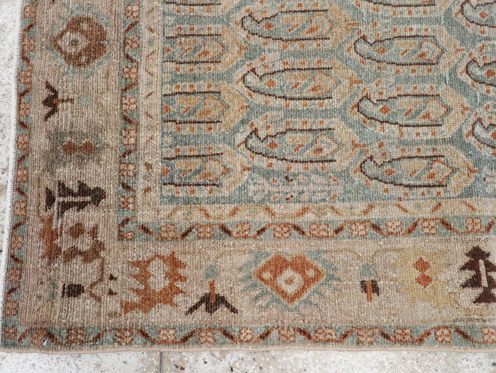 Vintage Persian Malayer Throw Rug, No.32822 - Staging