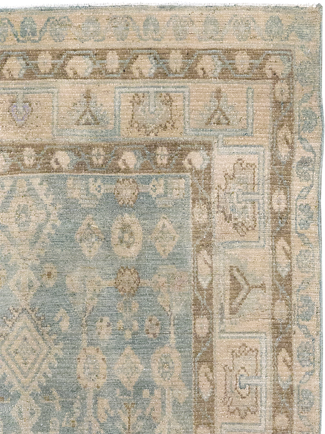 Vintage Persian Malayer Throw Rug, No.32823 - Staging