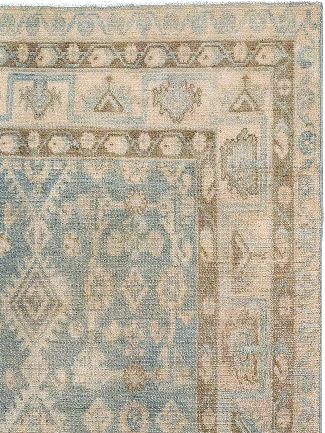 Vintage Persian Malayer Throw Rug, No.32823 - Staging