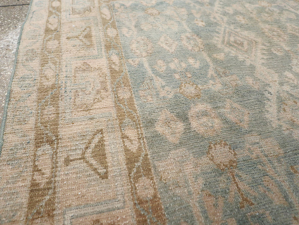 Vintage Persian Malayer Throw Rug, No.32823 - Staging