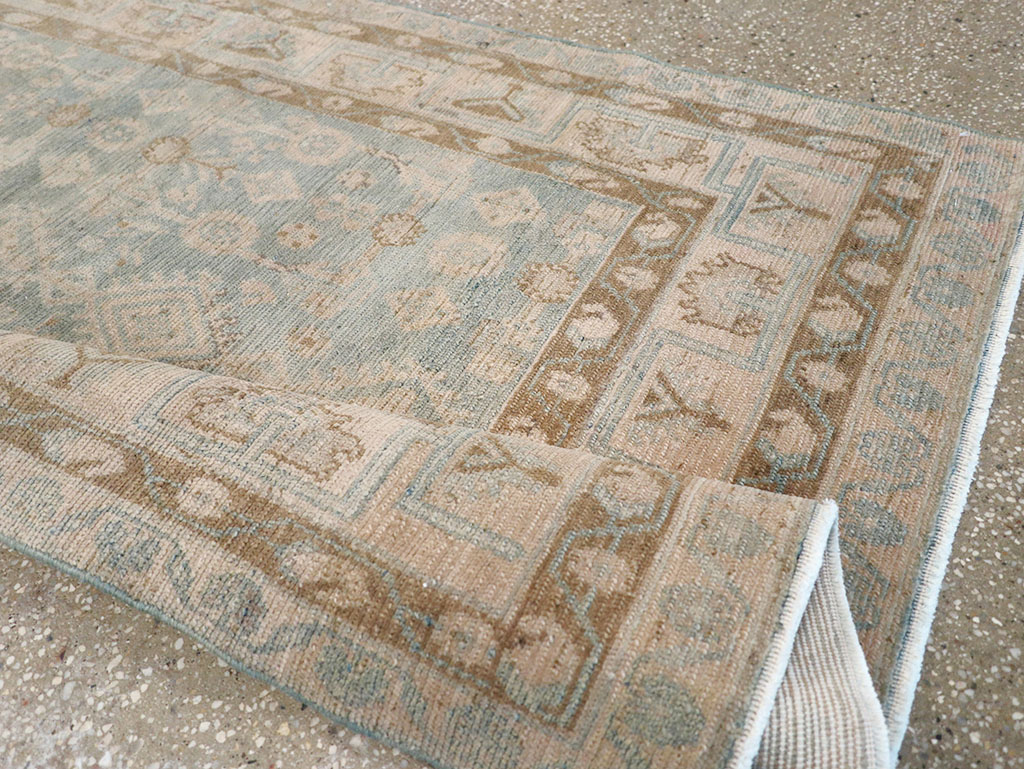 Vintage Persian Malayer Throw Rug, No.32823 - Staging