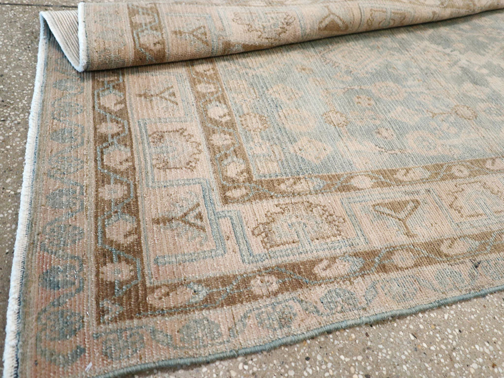 Vintage Persian Malayer Throw Rug, No.32823 - Staging