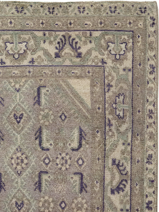 Vintage Persian Malayer Throw Rug, No.32824 - Staging