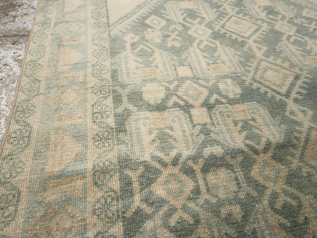 Vintage Persian Malayer Throw Rug, No.32826 - Staging