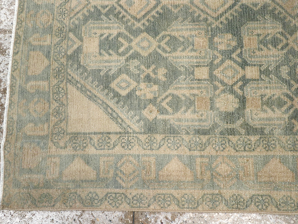 Vintage Persian Malayer Throw Rug, No.32826 - Staging