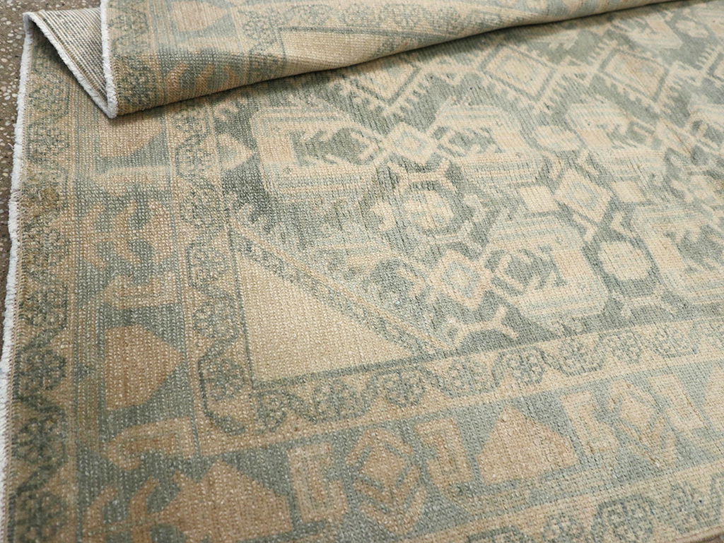 Vintage Persian Malayer Throw Rug, No.32826 - Staging