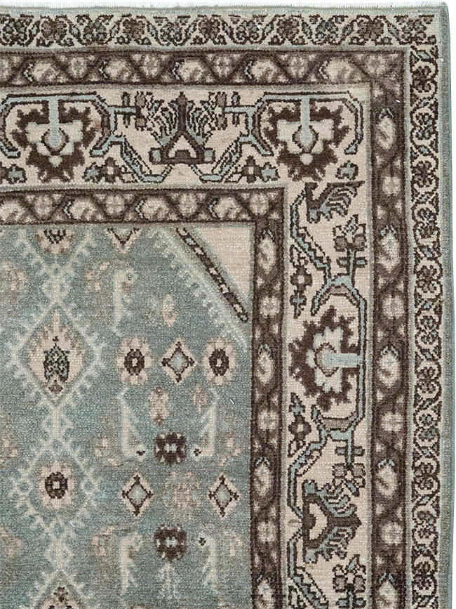 Vintage Persian Malayer Throw Rug, No.32827 - Staging