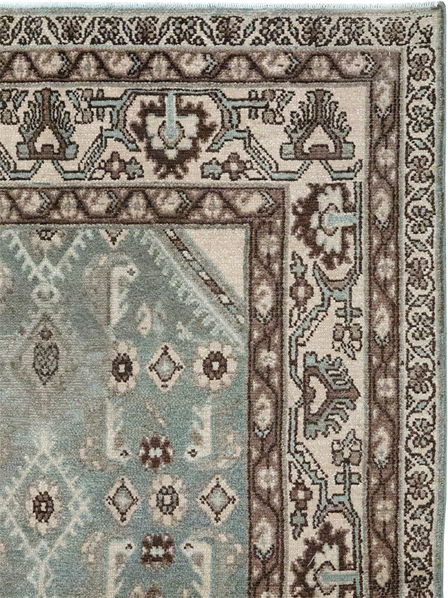 Vintage Persian Malayer Throw Rug, No.32827 - Staging