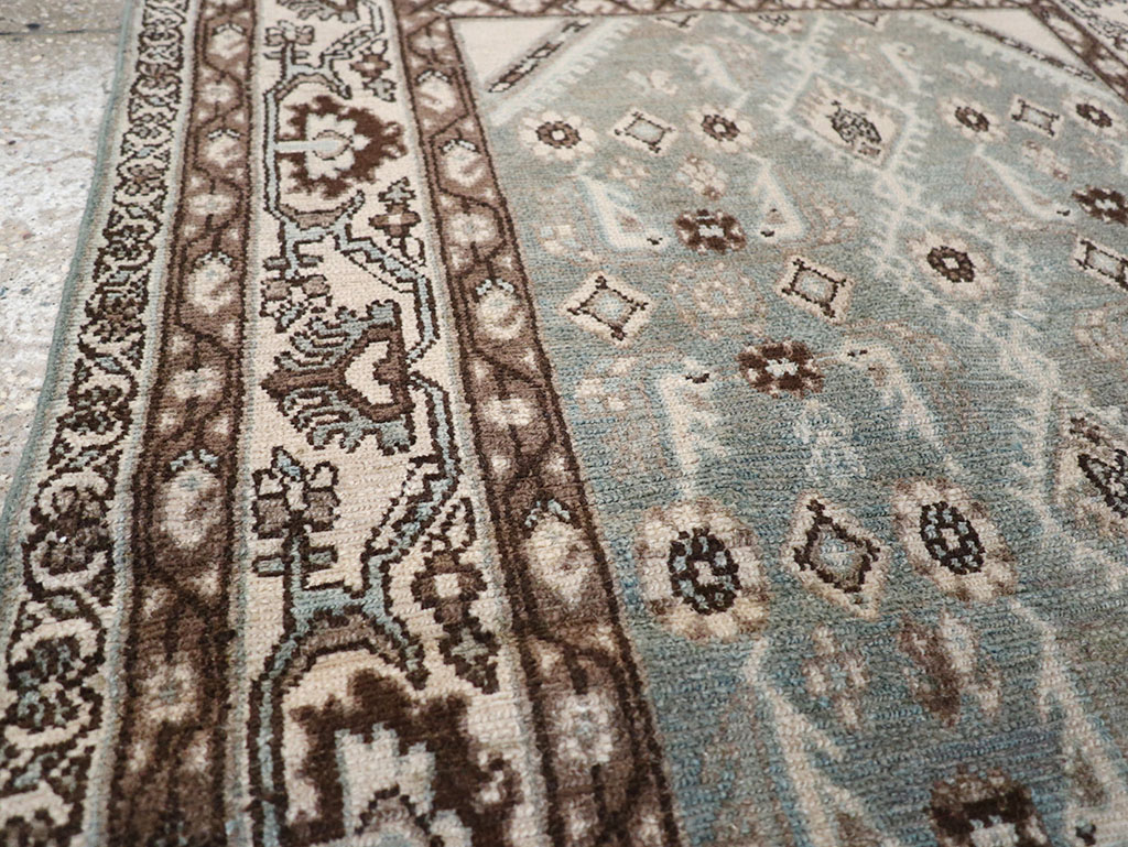 Vintage Persian Malayer Throw Rug, No.32827 - Staging