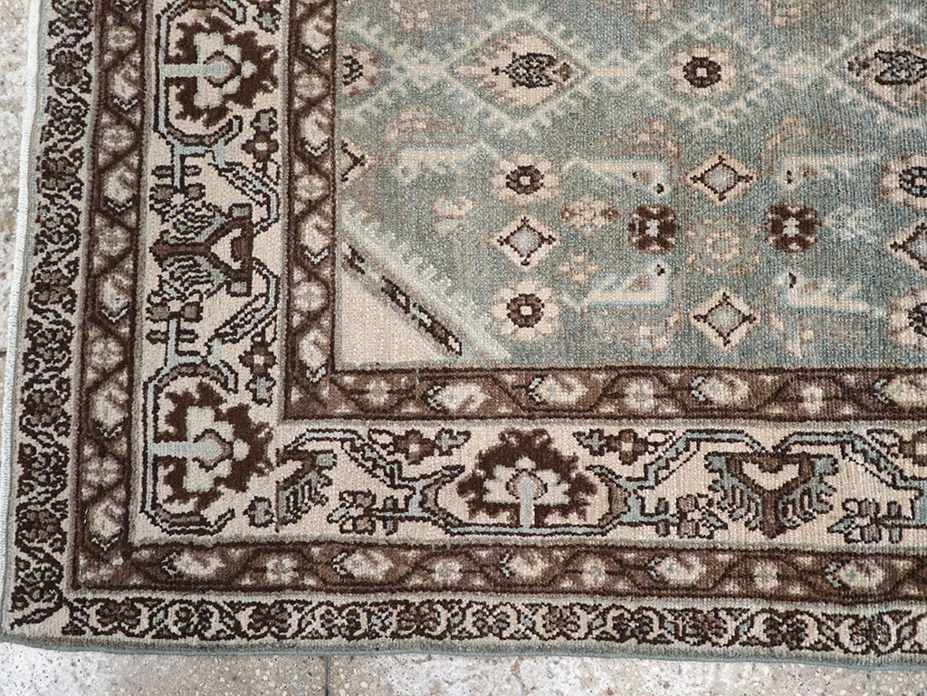 Vintage Persian Malayer Throw Rug, No.32827 - Staging
